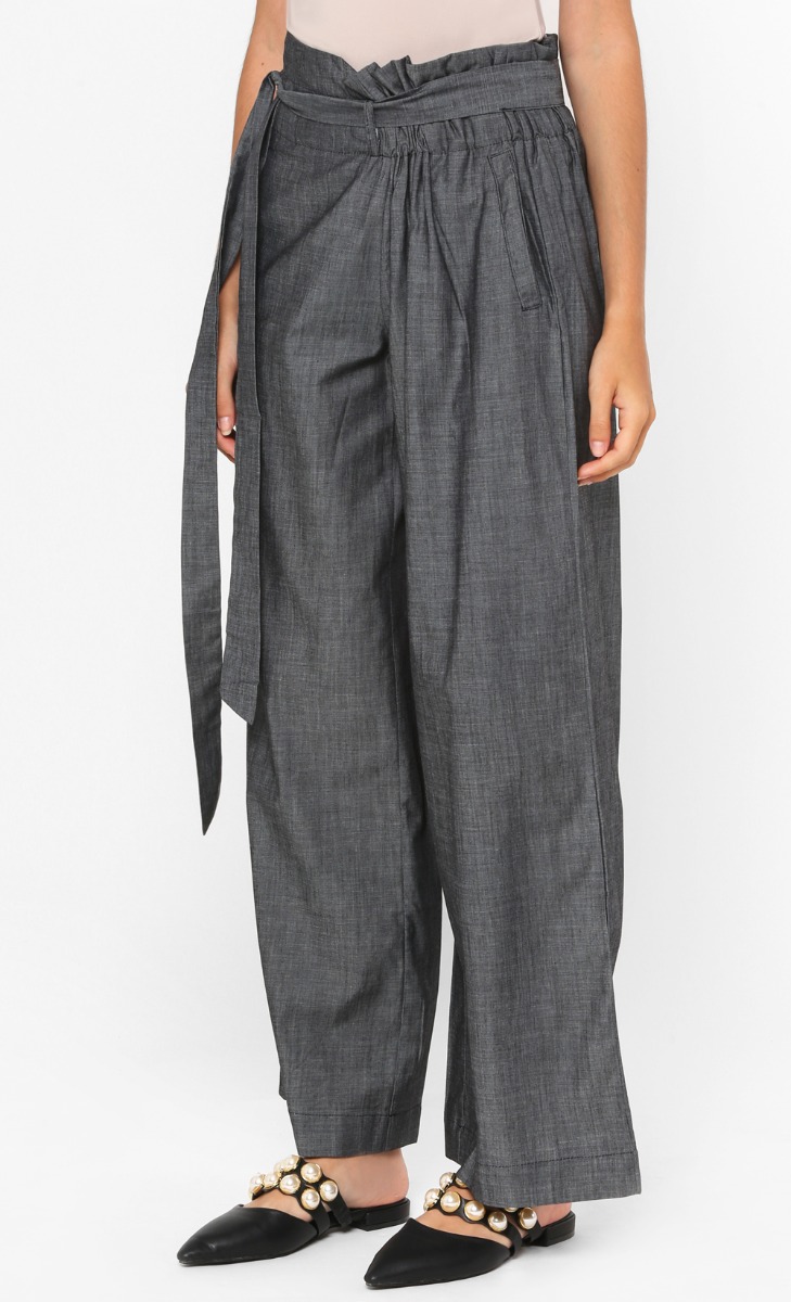 Scarlet Bucket Palazzo in Grey image 2