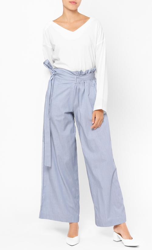 Scarlet Bucket Palazzo in Blue