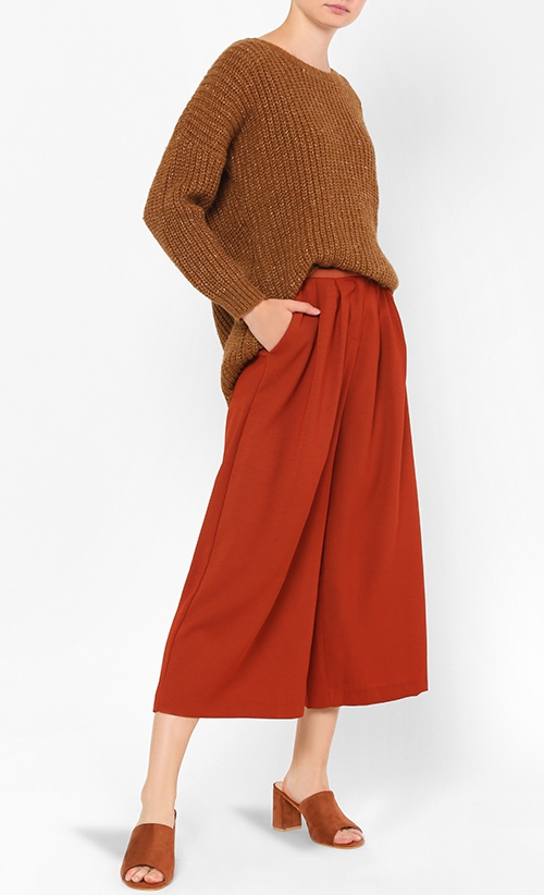 Maleah Cullotes in Brown