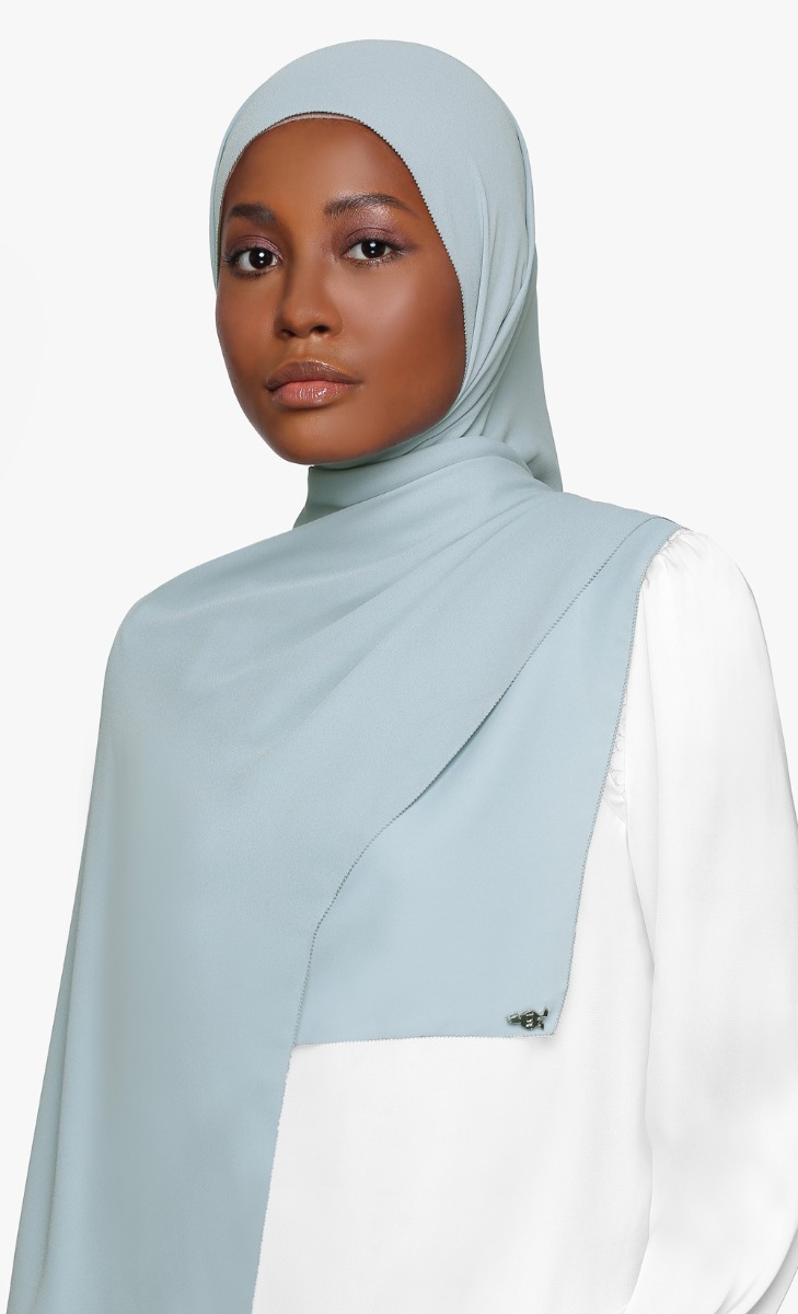 Chiffon Crepe Shawl with nanotechnology in Sweet Foam