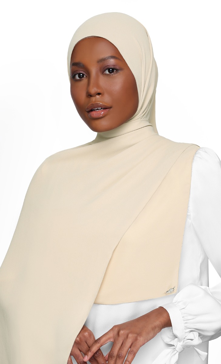 Chiffon Crepe Shawl with nanotechnology in Banana Cake
