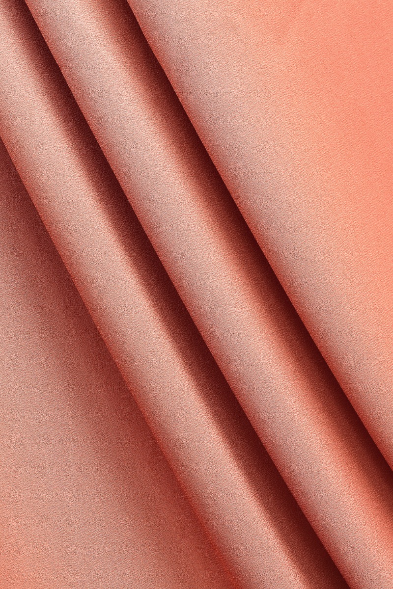 Chiffon Crepe Square Scarf with nanotechnology in Tangerine Dream image 2