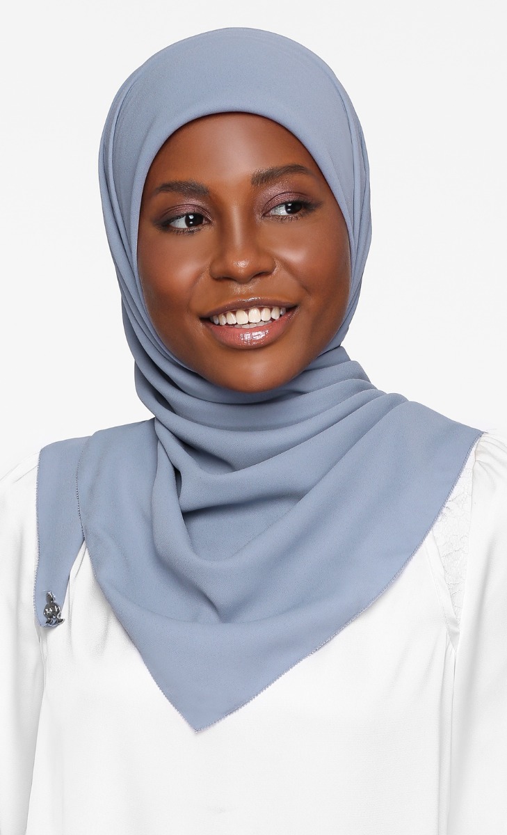 Chiffon Crepe Square Scarf with nanotechnology in Yummy Gummy