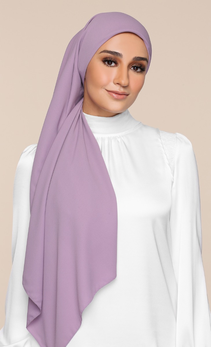 Chiffon Crepe Square Scarf with Nanotechnology - Grease