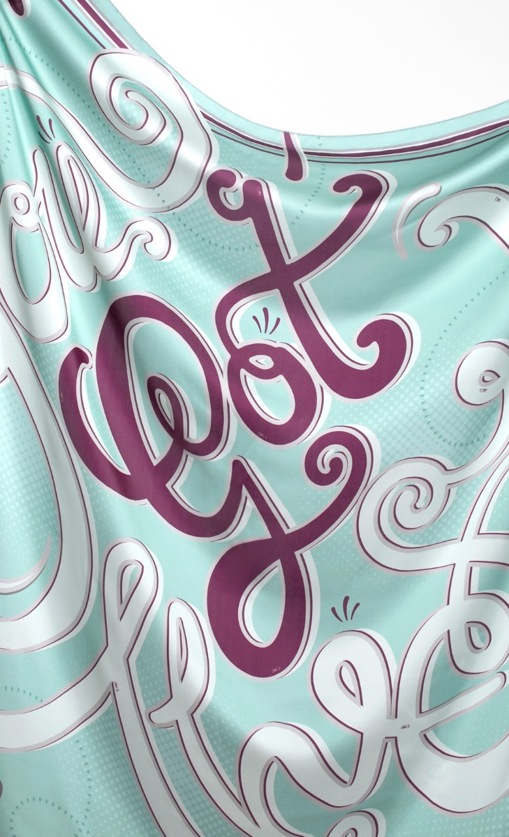 You Got This Square Scarf in Turquoise image 2