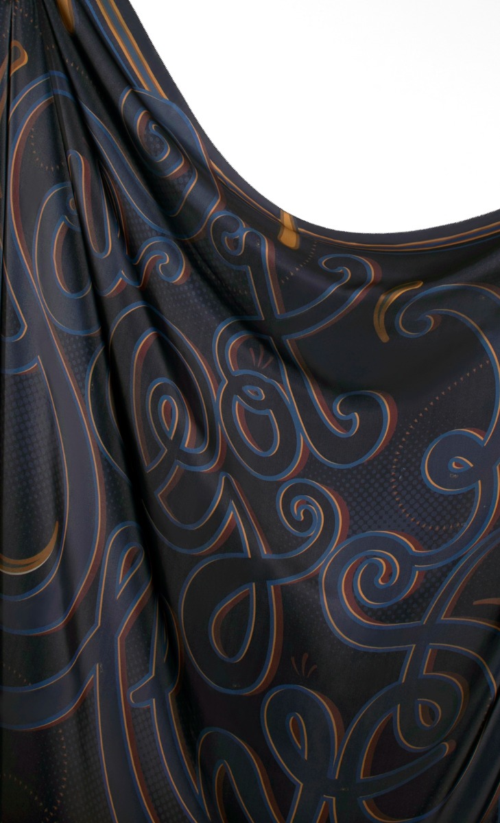 You Got This Shawl in Dark Blue image 2