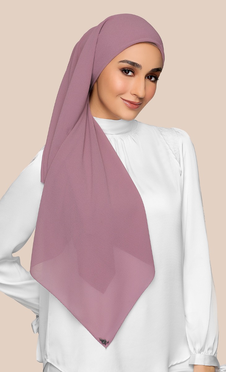 Chiffon Square Scarf with Nanotechnology in Love Story