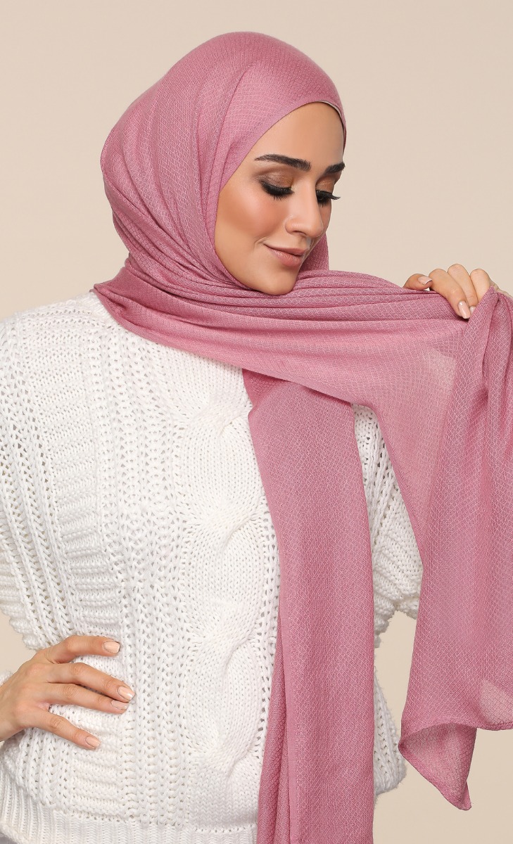 Faux Cashmere Scarf in Cupcake