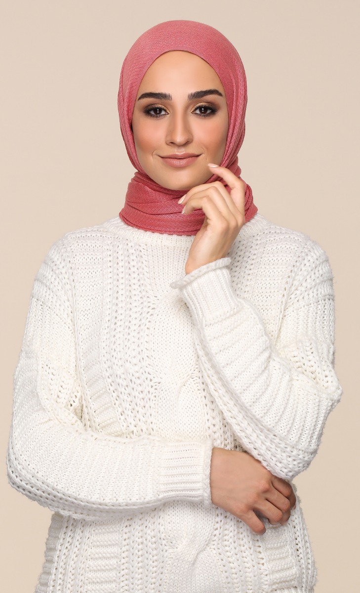 Faux Cashmere Scarf in Sorbet