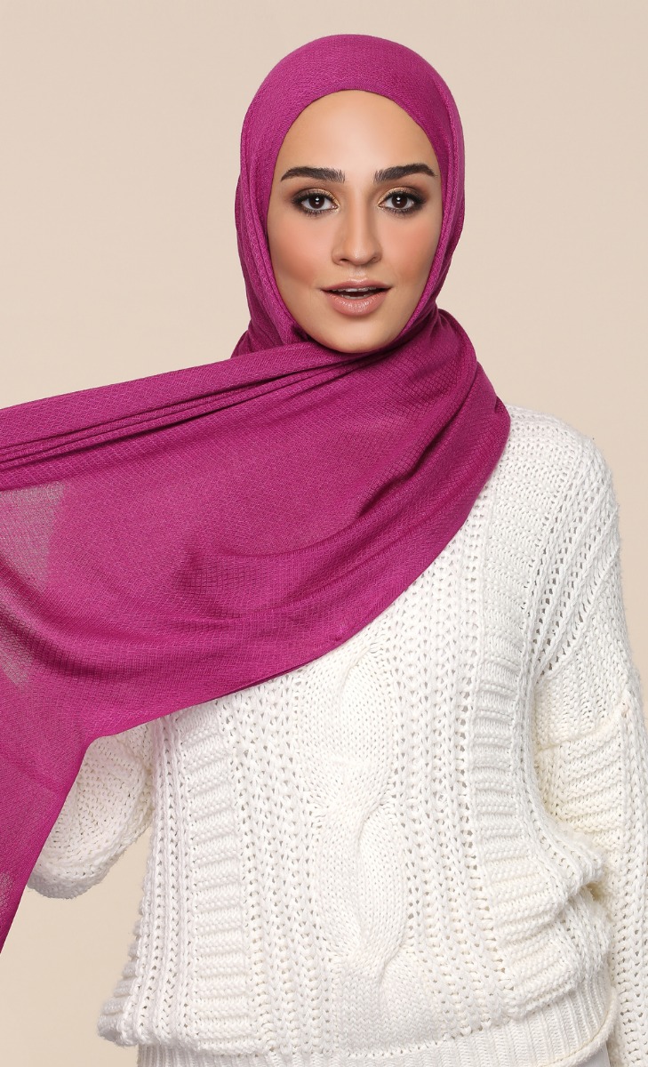 Faux Cashmere Scarf in Havana