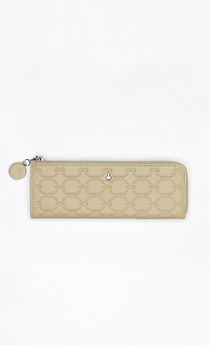 dUCk Monogram Compact Case - Cashew