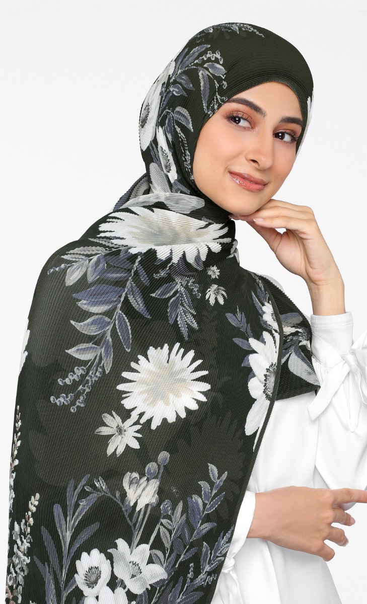 The Printed dUCk - Garden Meadow in Black 