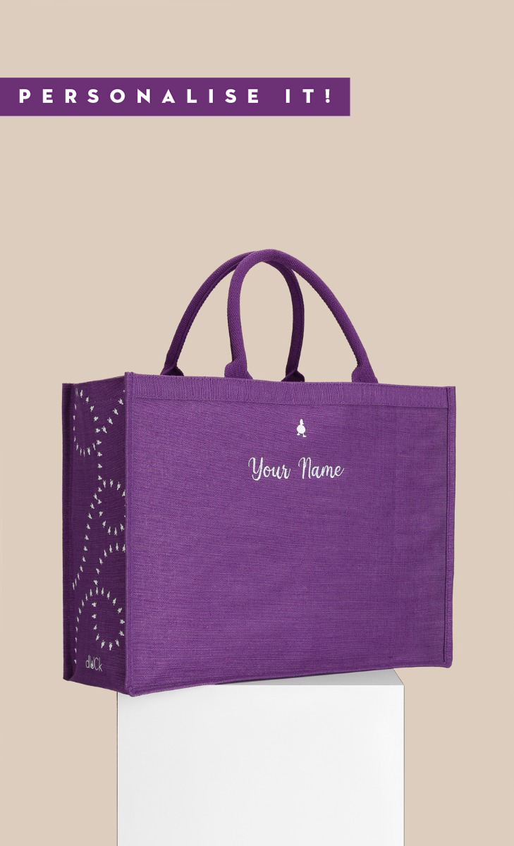The dUCk Shopping Bag - Classic Purple (Personalise It)