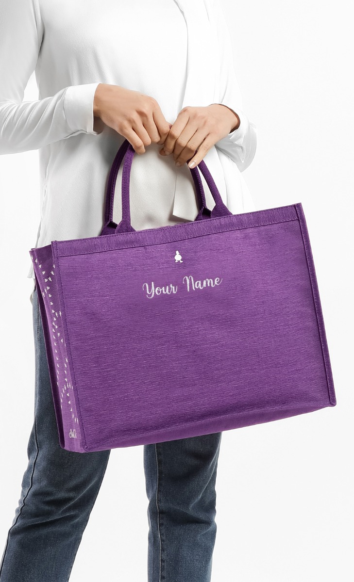 The dUCk Shopping Bag - Classic Purple (Personalise It) image 2