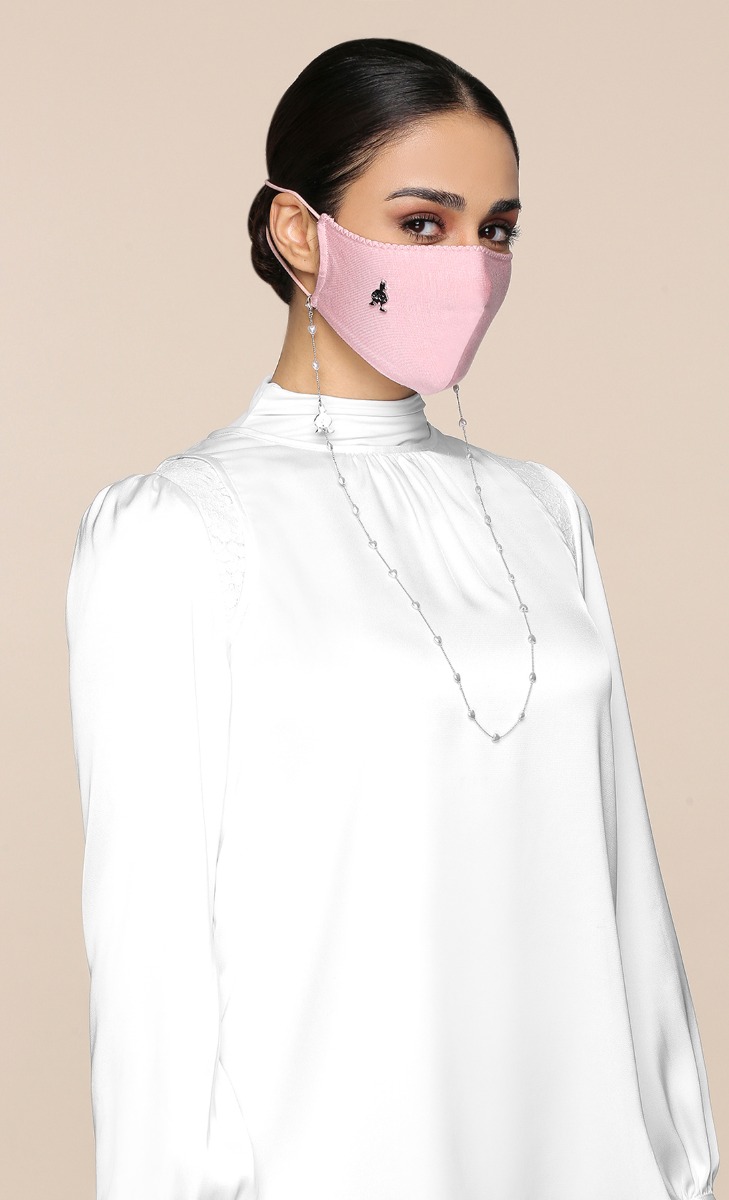 Heart Mask Chain - Silver image 2