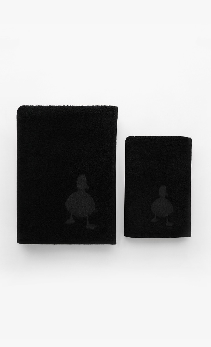 dUCk Coloured Towel Set - Black image 2