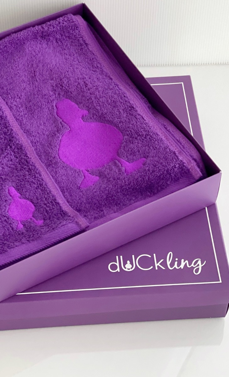 dUCkling Coloured Towel Set - Purple