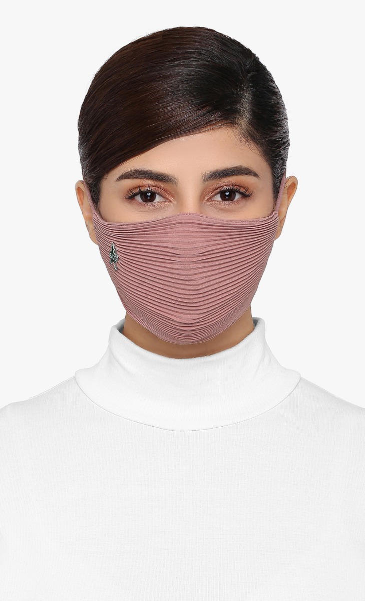 Pleats Face Mask (Tie-back) in Daydream