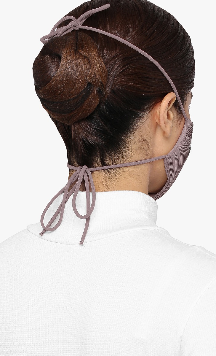 Pleats Face Mask (Tie-back) in Aura image 2