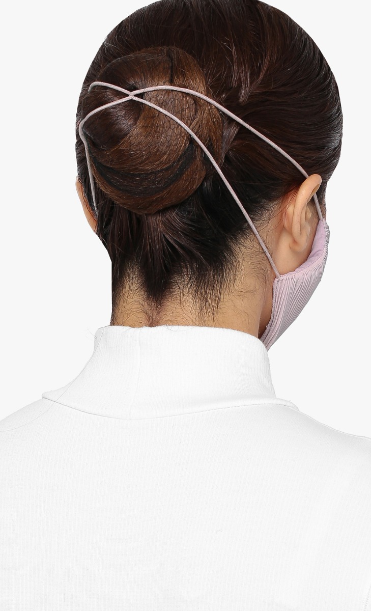 Pleats Face Mask (Head-loop) in Fleur image 2