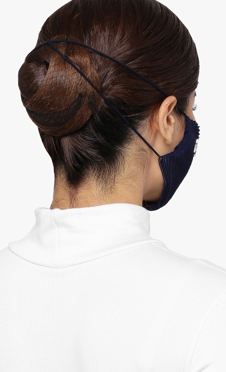 Pleats Face Mask (Head-loop) in Zoom image 2