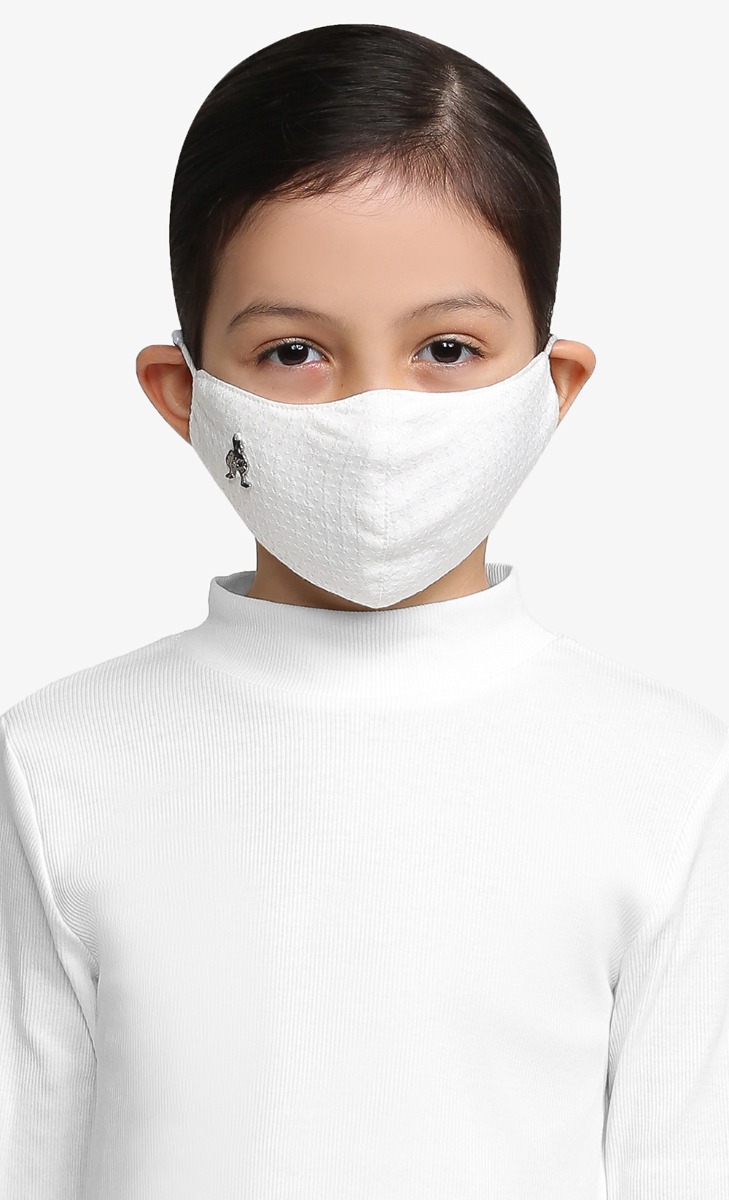 dUCkling Triple-Layered Dobbie Face Mask (Ear-loop) in Coconut