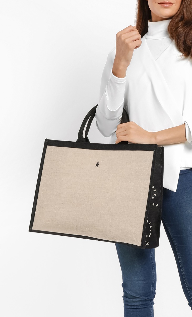 The dUCk Shopping Bag (with Pocket) - Classic Brown  image 2