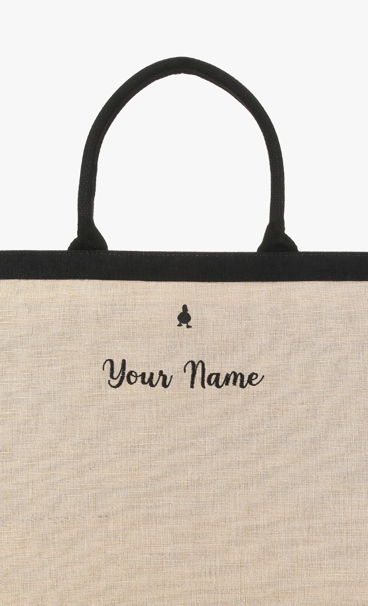 The dUCk Shopping Bag (with Pocket) - Classic Brown (Personalise It) image 2