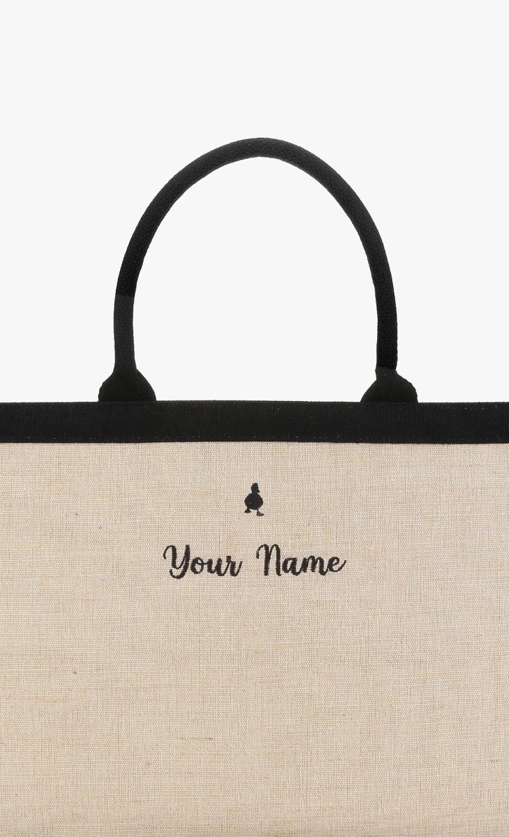 The dUCk Mini Shopping Bag (with Pocket) - Classic Brown (Personalise It) image 2