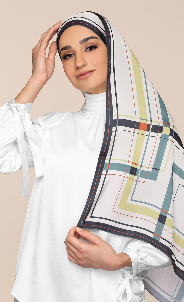 The Modern Lines dUCk Shawl - High Tea