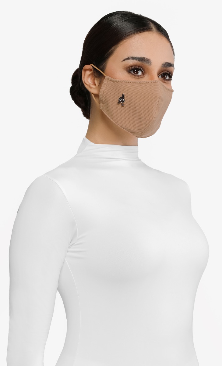 Textured Jersey Face Mask (Ear-loop) with nanotechnology in Beignet