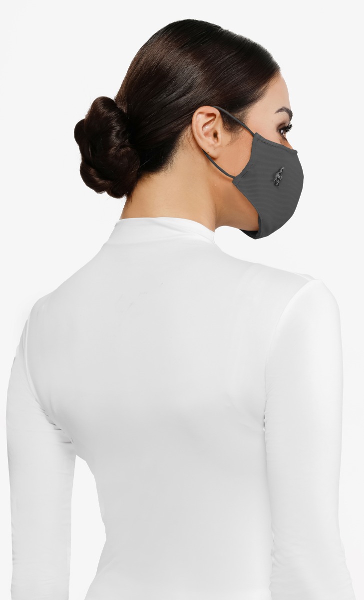 Textured Jersey Face Mask (Ear-loop) with nanotechnology in Steelheart image 2