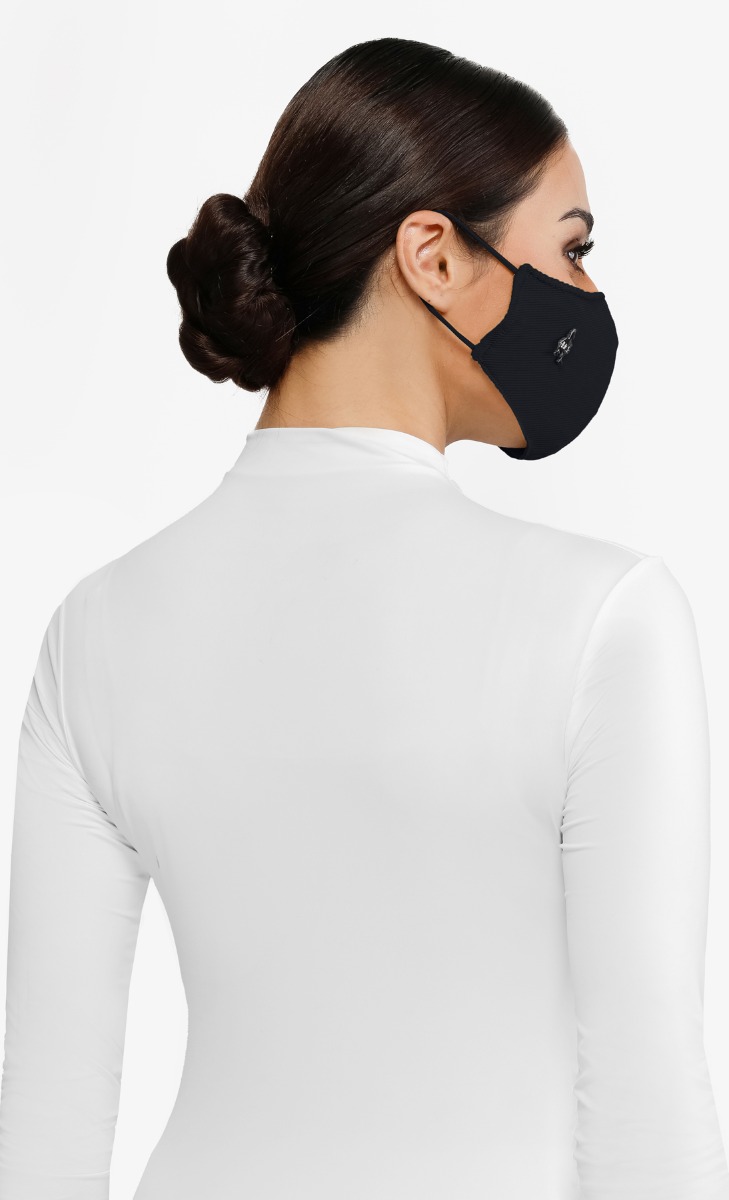 Textured Jersey Face Mask (Ear-loop) with nanotechnology in Water Baby image 2