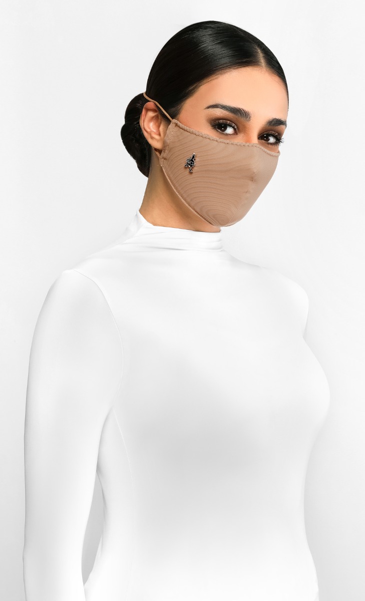 Textured Jersey Face Mask (Head-loop) with nanotechnology in Beignet