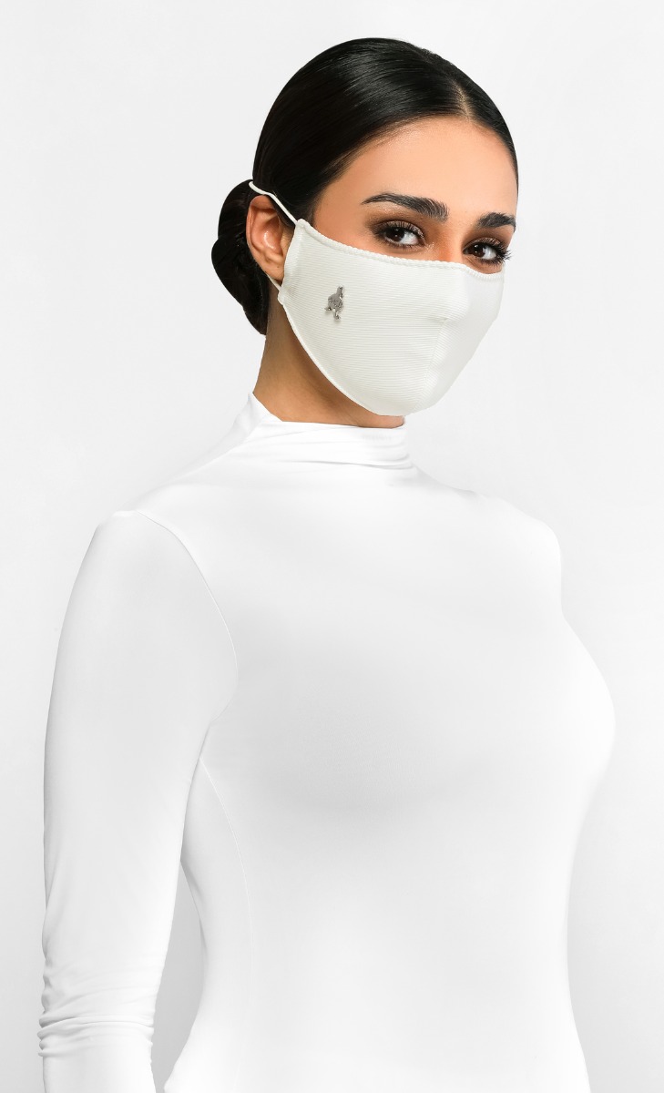 Textured Jersey Face Mask (Head-loop) with nanotechnology in Whitecurrant