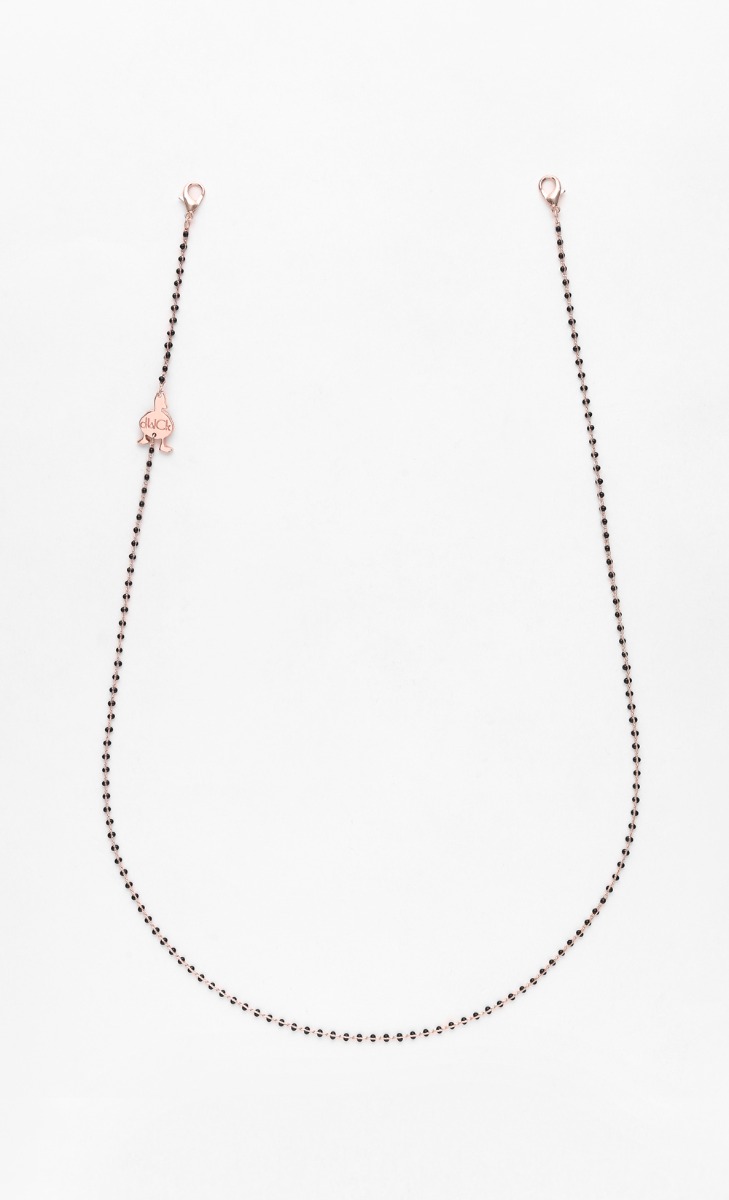 Beaded Mask Chain - Rose Gold
