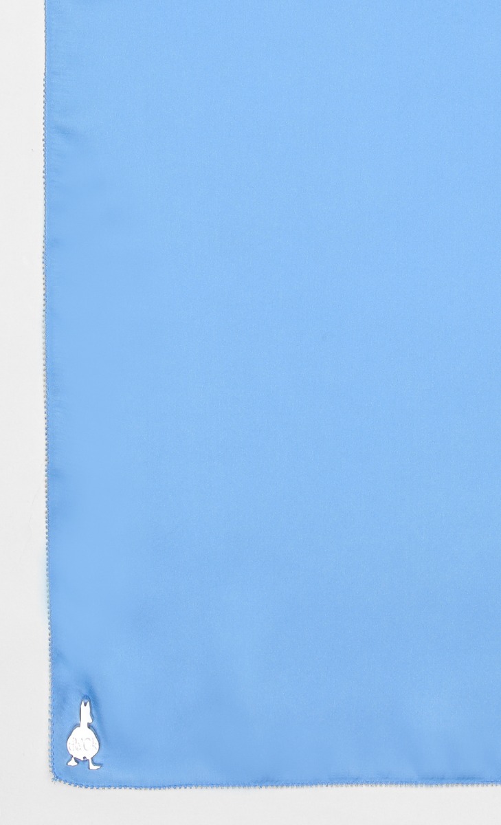 Satin Silk Square Scarf in Pool Party image 2