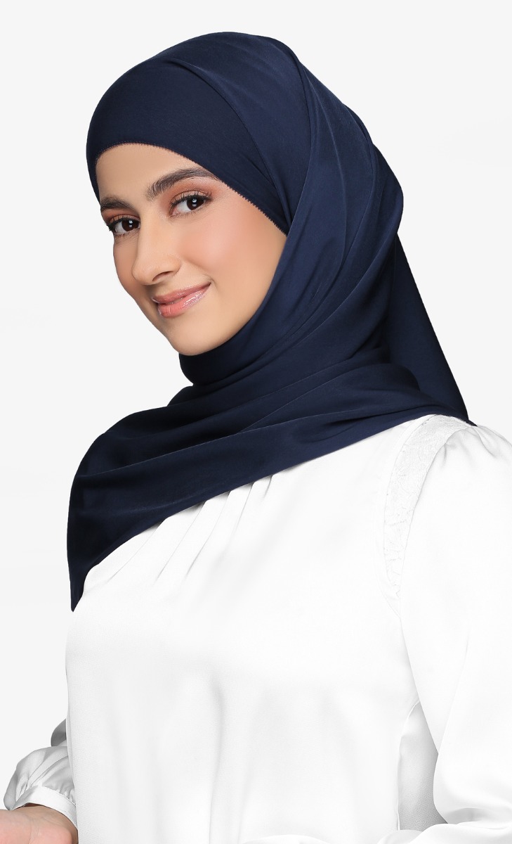 Matte Satin Silk Shawl with nanotechnology in Moonstruck