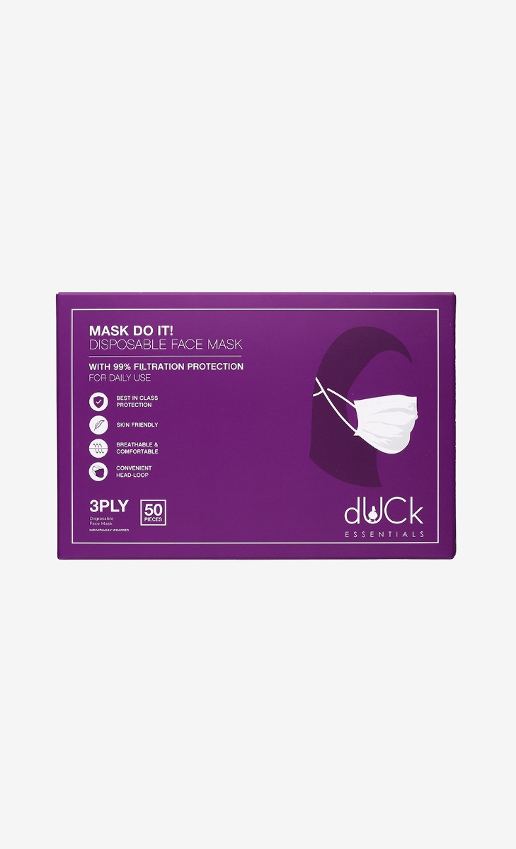 Mask Do It! Disposable Face Mask (Headloop) in White image 2