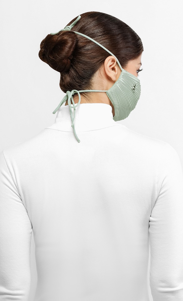 Pleats Face Mask (Tie-back) in Chill Pill image 2