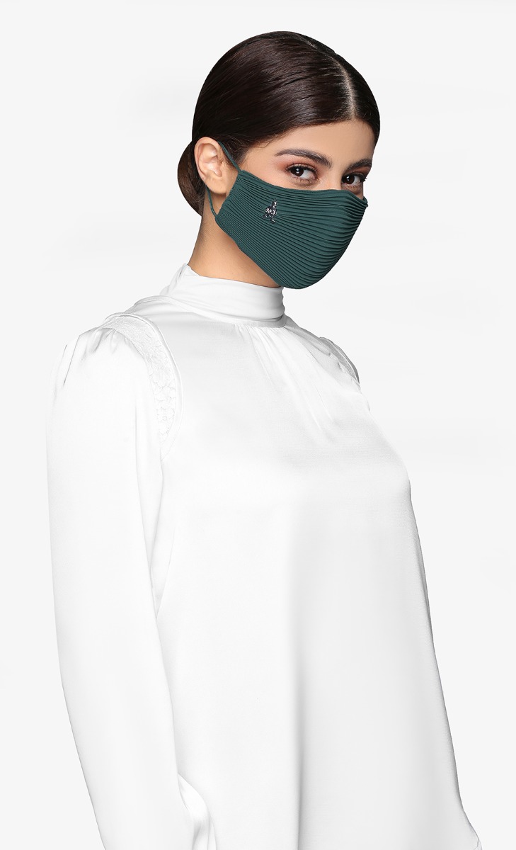 Pleats Face Mask (Ear-loop) in Vibe Check
