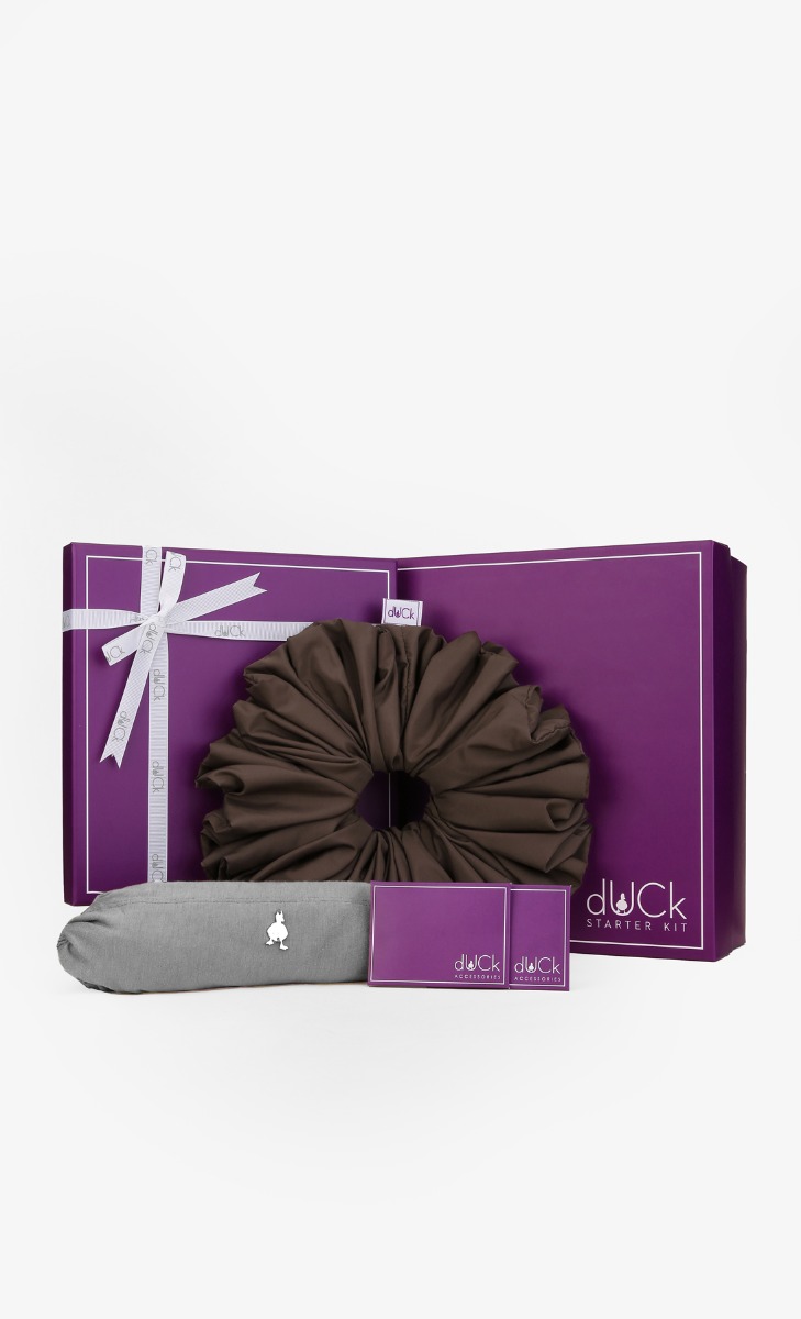 Starter Kit - Frappe Square Scarf with nanotechnology in Mocha