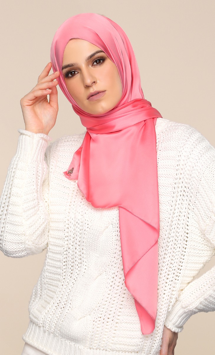 Satin Silk Scarf in Sweet Dreams