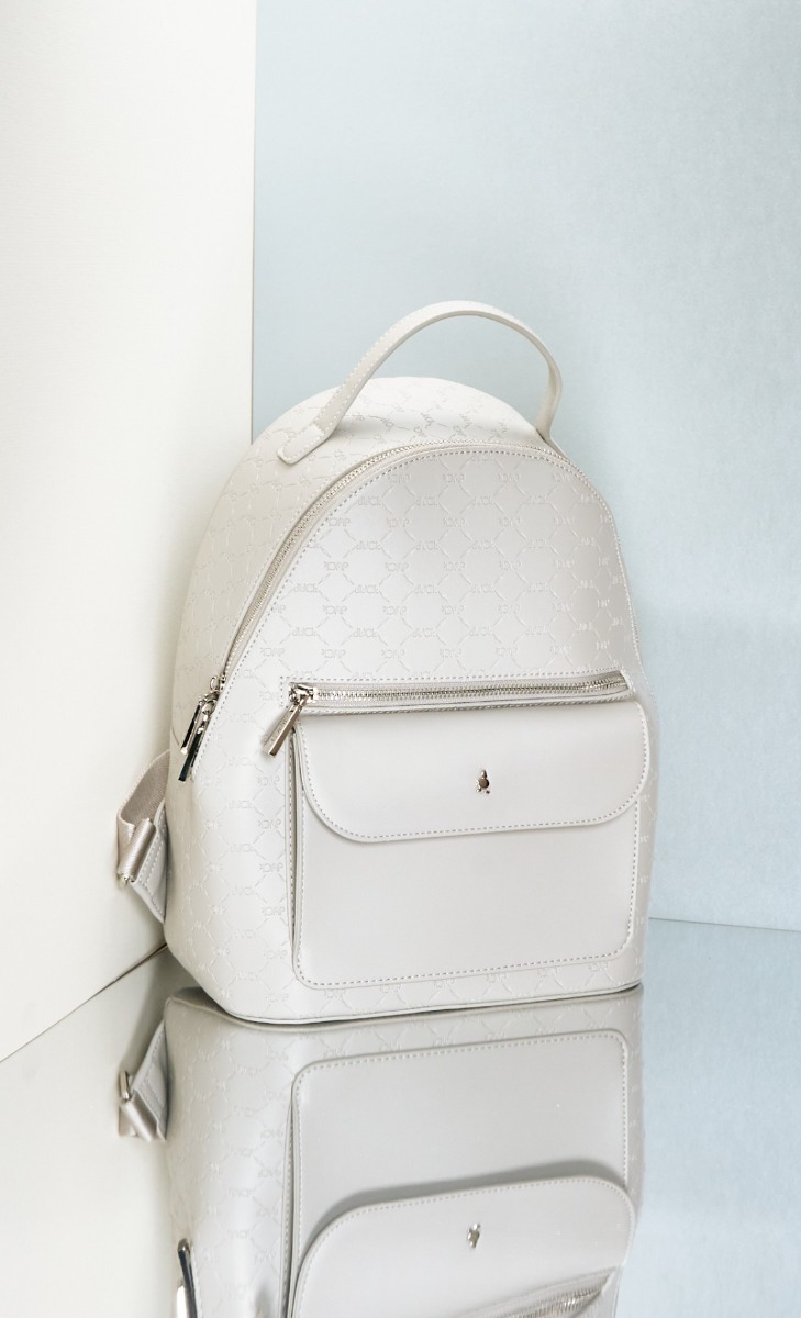 dUCk Monogram Backpack - Meringue