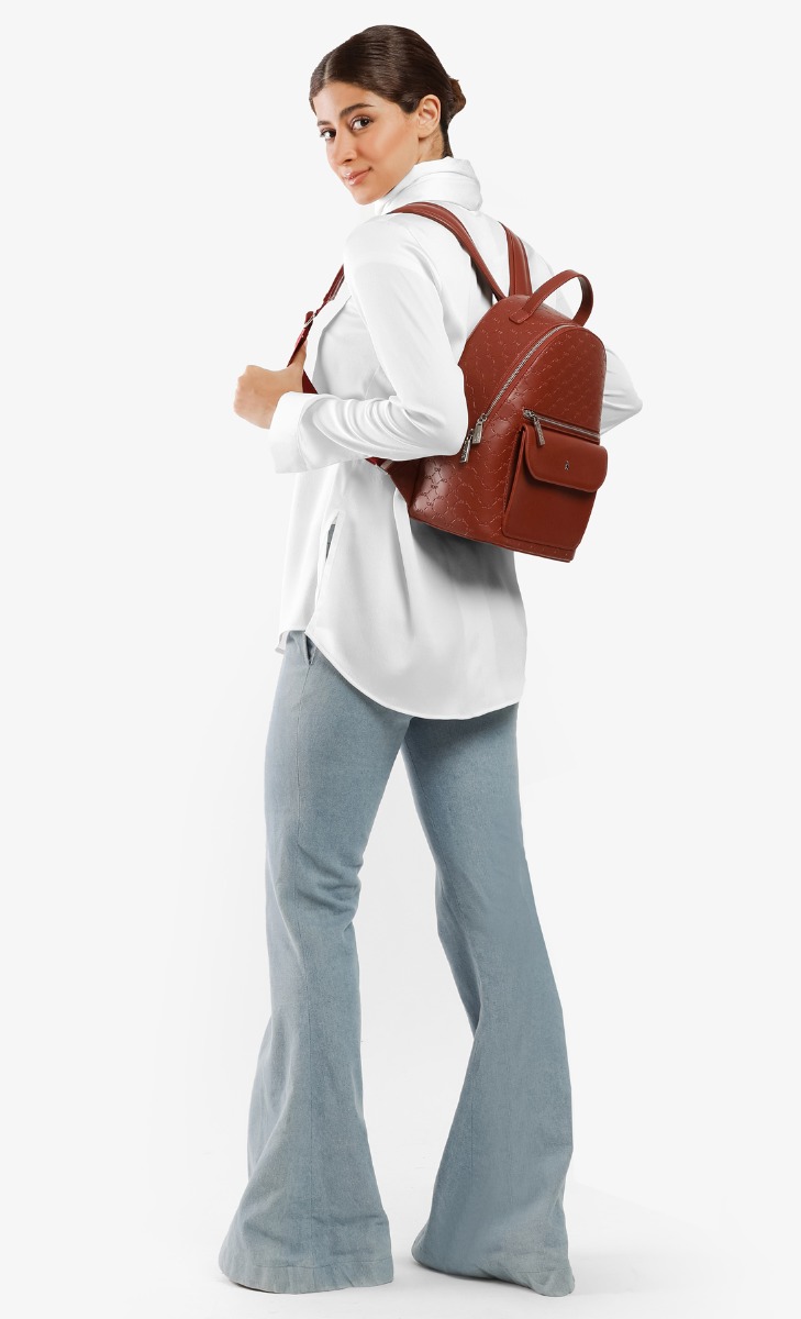 dUCk Monogram Backpack - Red Ruby image 2