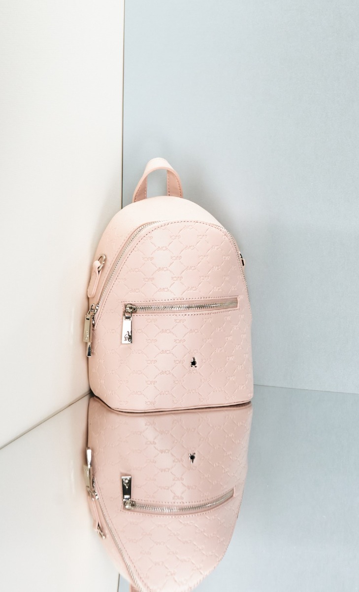 dUCk Monogram Mini Backpack - Guava
