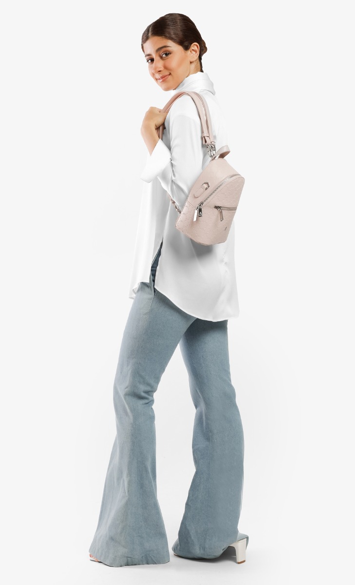 dUCk Monogram Mini Backpack - Guava image 2