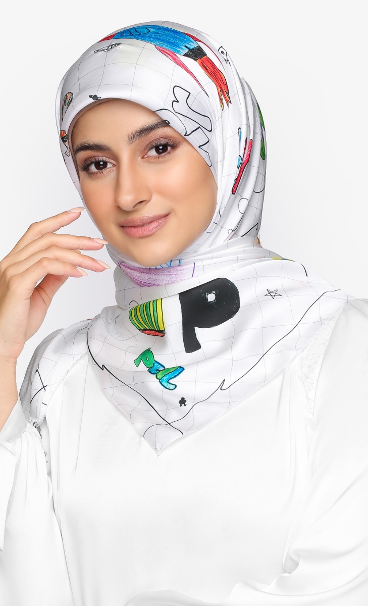 The Doodle dUCk Square Scarf