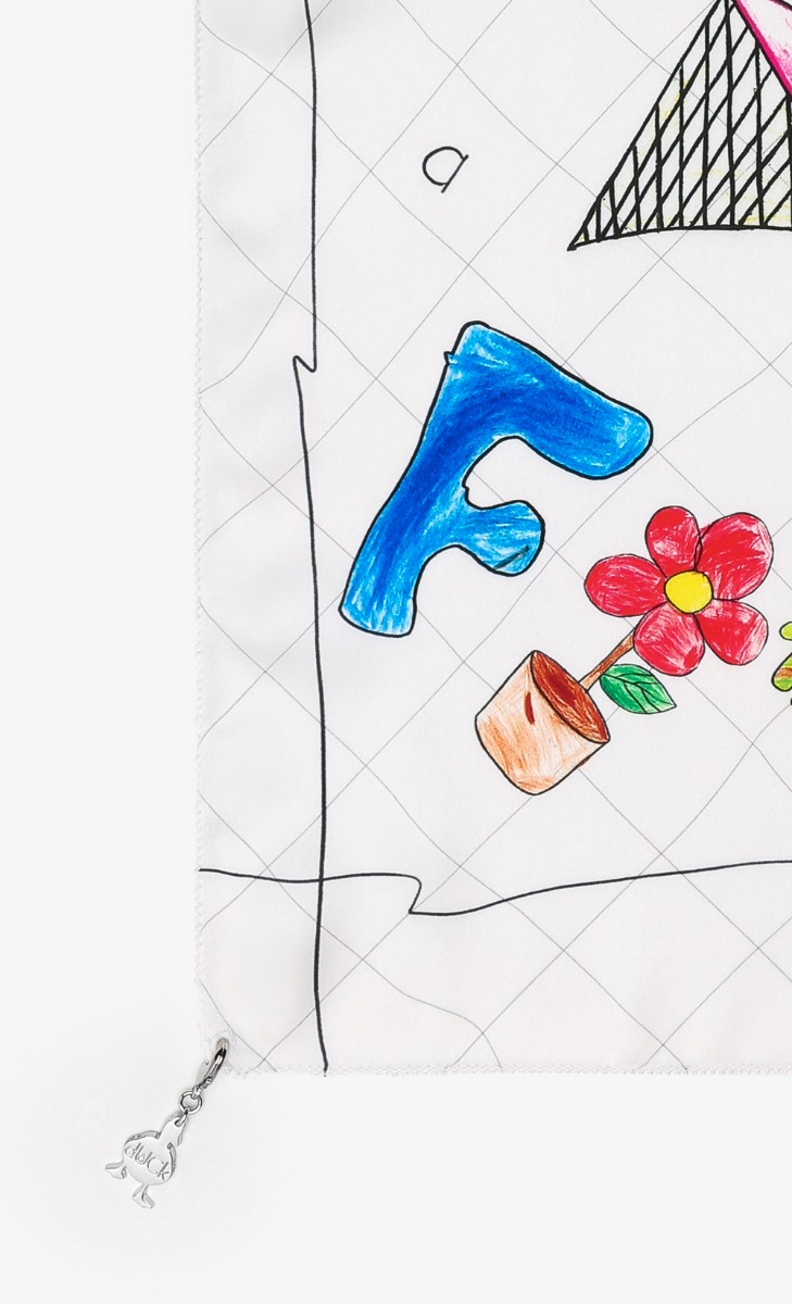 The Doodle dUCk Square Scarf image 2