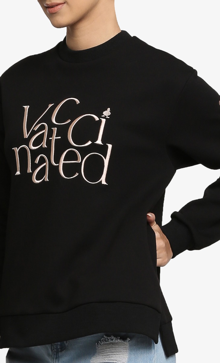 The Vaccinated dUCk Jumper in Black image 2